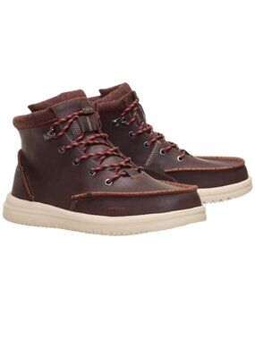 HEYDUDE Men's Sneaker Boots Bradley Classic, Cocoa, 12M
